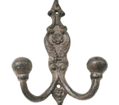 Dehner Gusseisen Kleiderhaken, 11 x 5 x 15 cm