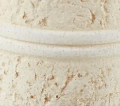 Dehner Keramik-Übertopf Rustika, bauchig, creme