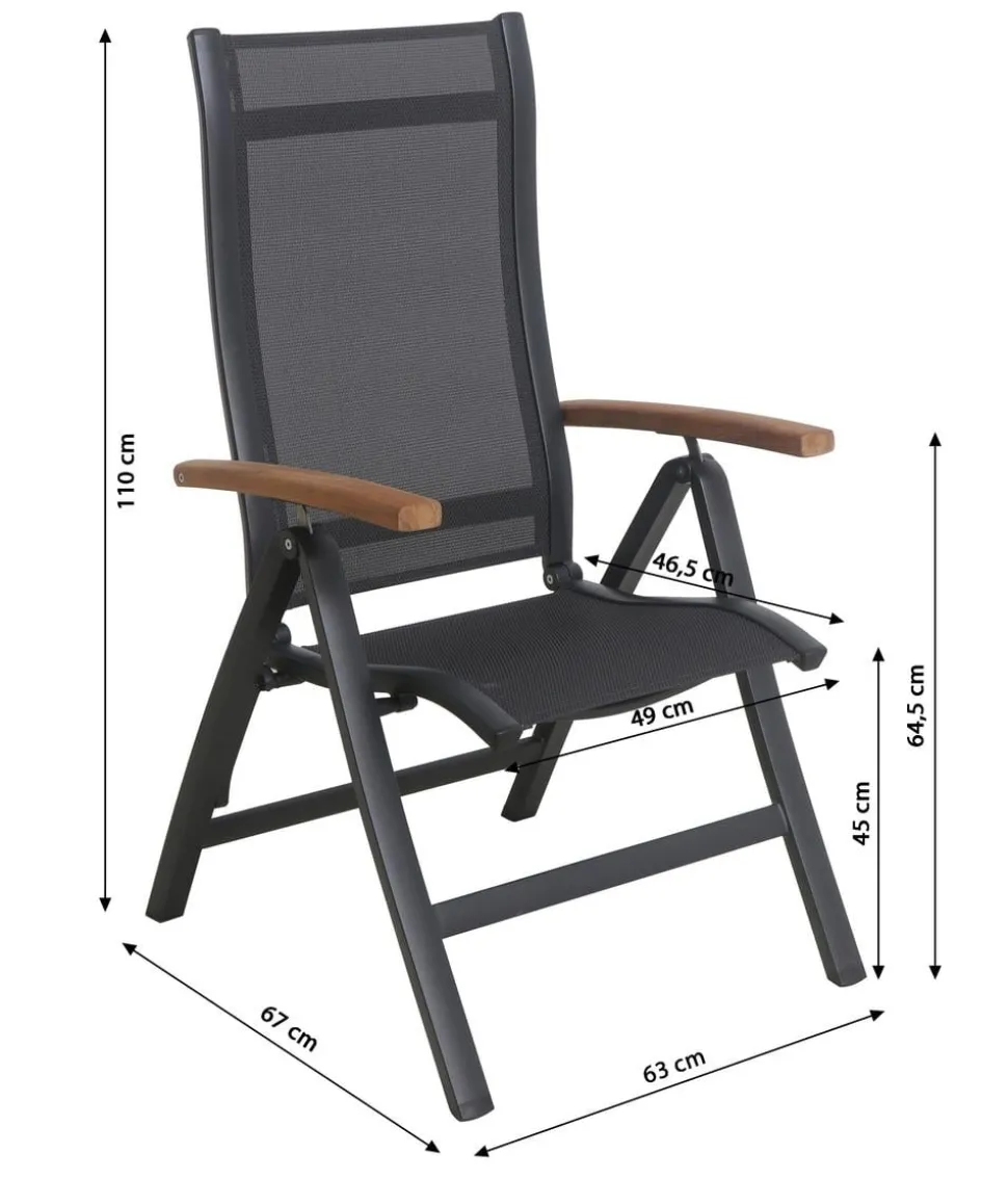 Dehner Klappsessel Chicago Wood