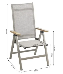 Dehner Klappsessel Cleveland, hellbraun