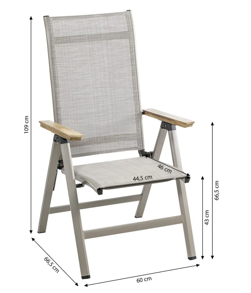 Dehner Klappsessel Cleveland, hellbraun