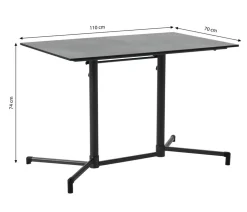 Dehner Klapptisch Capri, eckig