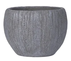 Dehner Kunststein-Topf Belfast, bauchig, grau