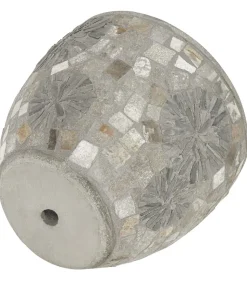 Dehner Kunststein-Topf Mosaik, grau
