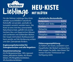 Dehner Lieblinge Heu-Kiste mit Blüten, 100 g
