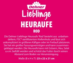 Dehner Lieblinge Heuraufe zum Aufstellen, ca. B23/H22/T21 cm