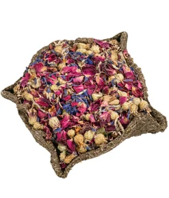 Dehner Lieblinge Heu-Schale mit Rosenblüte & Kornblume, 115 g