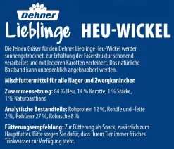 Dehner Lieblinge Heu-Wickel mit Karotten-Topping, 75 g