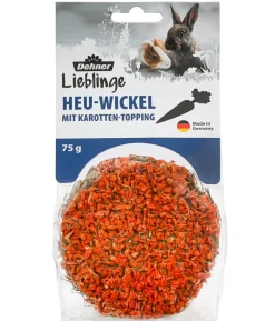 Dehner Lieblinge Heu-Wickel mit Karotten-Topping, 75 g