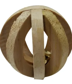 Dehner Lieblinge Holzball Bowl mit Glöckchen, ca. Ø6 cm