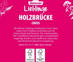 Dehner Lieblinge Holzbrücke Cross