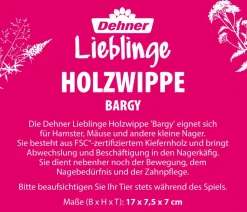 Dehner Lieblinge Holzwippe Bargy, ca. B17/H7,5/T7 cm