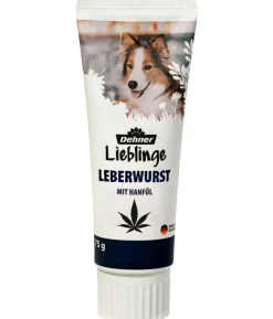 Dehner Lieblinge Hundesnack Leberwurst mit Hanföl, 75 g