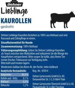 Dehner Lieblinge Hundesnack Kaurollen, gedreht, 180 g 20 Stk.