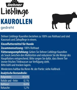 Dehner Lieblinge Hundesnack Kauknochen, gepresst, 45 g