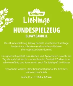 Dehner Lieblinge Hundespielzeug Glowy Barbell, ca. B15,8/H4,9 cm