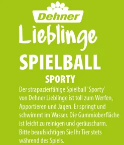 Dehner Lieblinge Hundespielzeug Spielball Sporty