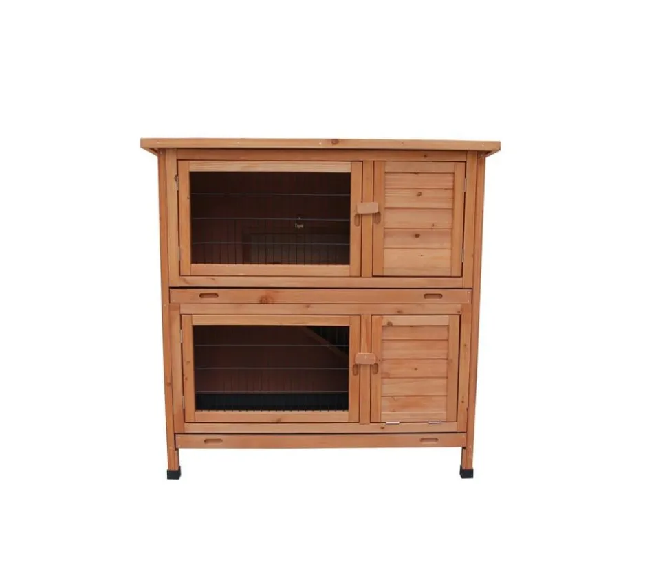 Dehner Lieblinge Kaninchenstall Original mit Wärmedämmung, ca. B114/H116/T57 cm