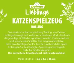Dehner Lieblinge Katzenspielzeug Rolling, ca. B5,9/H4,9/T36 cm