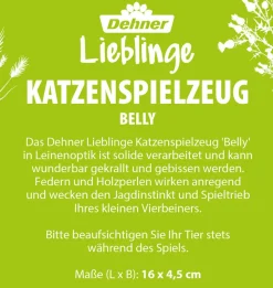 Dehner Lieblinge Katzenspielzeug Belly, ca. L16/B4,5 cm