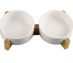 Dehner Lieblinge Keramiknapf-Set, creme, 2 x 700 ml