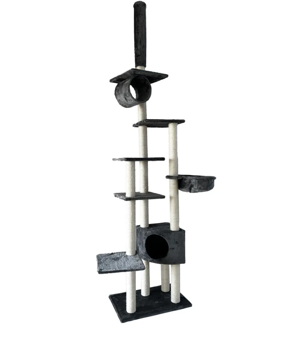 Dehner Lieblinge Kratzbaum Alita, grau, ca. B68/H245-270/T44 cm