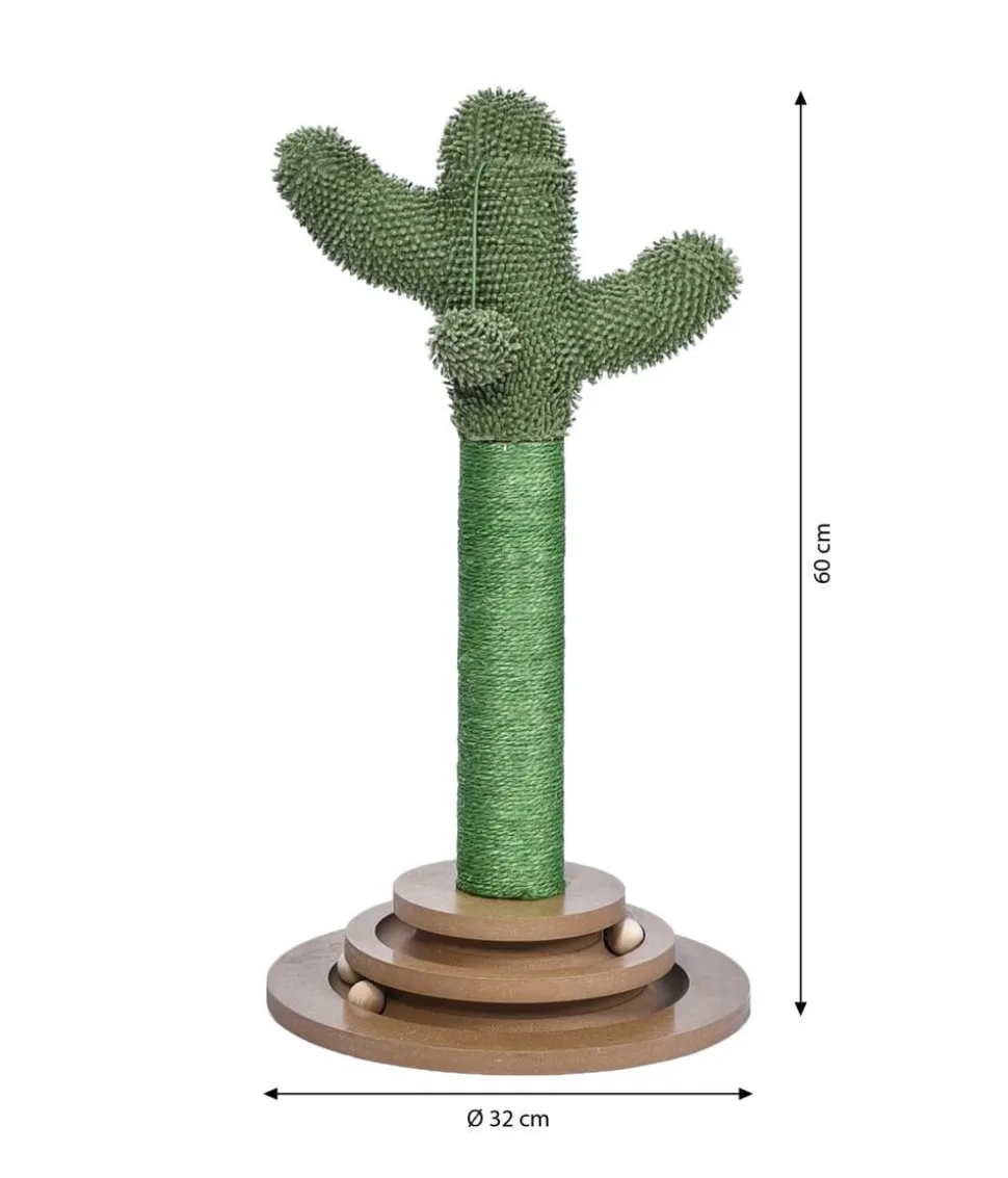 Dehner Lieblinge Kratzbaum Cactus, grün, ca. Ø32/H60 cm