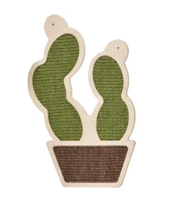 Dehner Lieblinge Kratzbrett Kaktus, grün/braun, ca. B32,5/H51/T1,5 cm