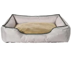 Dehner Lieblinge Kuschelbett Beanie, rechteckig, beige
