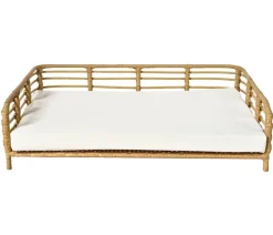 Dehner Lieblinge Kuschelbett Elton, rechteckig, weiß, ca. B74/H20/T49 cm
