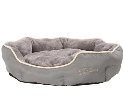 Dehner Lieblinge Kuschelbett Nevada, oval, grau