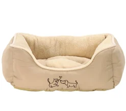 Dehner Lieblinge Kuschelbett Pitch, oval, blau