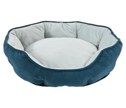 Dehner Lieblinge Kuschelbett Pitch, oval, blau