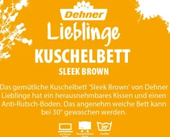 Dehner Lieblinge Kuschelbett Kenzie, rechteckig, beige