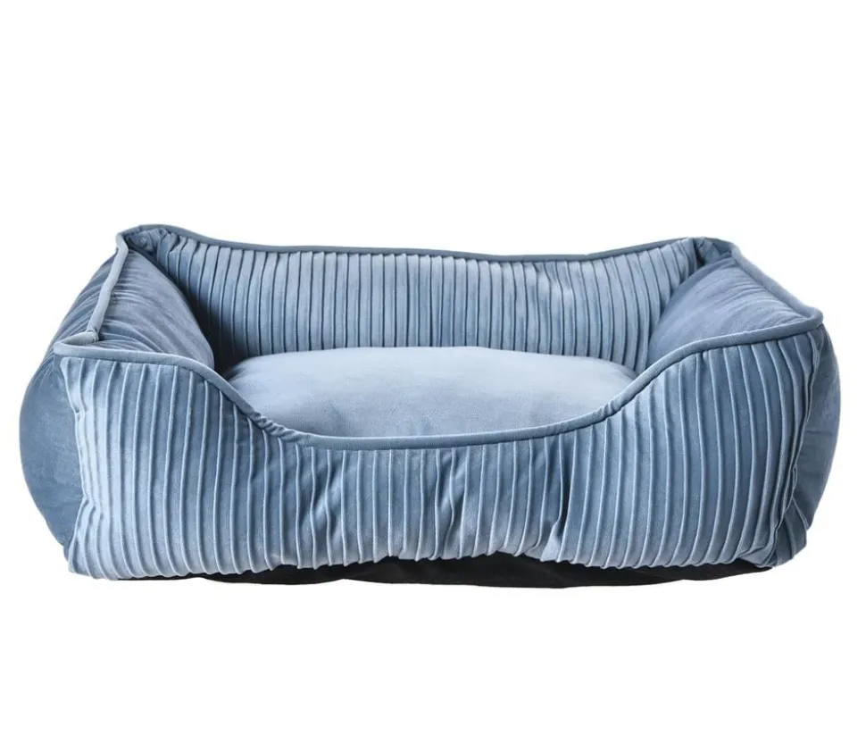 Dehner Lieblinge Kuschelbett Baroque, rechteckig, petrol
