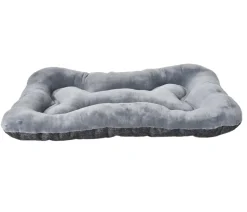 Dehner Lieblinge Kuschelkissen Cleo, rechteckig, grau