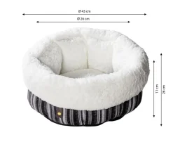 Dehner Lieblinge Kuschelnest Hilma, rund, ca. Ø43/H26-32 cm