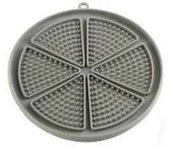 Dehner Lieblinge Leckmatte Jack, grau, ca. Ø18/H1,6 cm