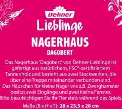 Dehner Lieblinge Nagerhaus Dagobert, ca. B28/H23,5/T28 cm