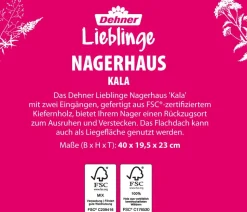 Dehner Lieblinge Nagerhaus Kala, ca. B40/H19,5/T23 cm