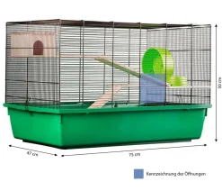 Dehner Lieblinge Nagerheim Palermo, ca. B75/H50/T47 cm