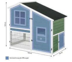 Dehner Lieblinge Nagerheim Tempio, ca. B140/H120/T78 cm