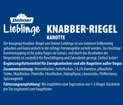 Dehner Lieblinge Nagersnack Knabber-Riegel, 100 g