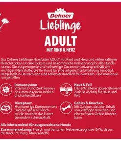 Dehner Lieblinge Nassfutter für Hunde Adult