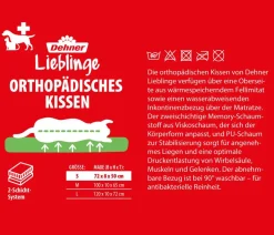 Dehner Lieblinge Orthopädisches Hundekissen Somnus, rechteckig