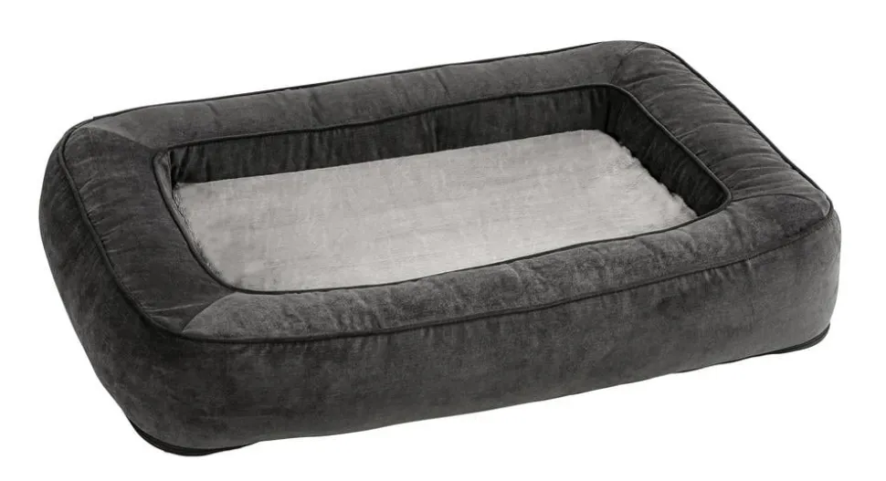 Dehner Lieblinge Orthopädisches Hundebett Somnus, rechteckig, grau