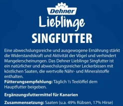 Dehner Lieblinge Singfutter für Kanarien, 20 g