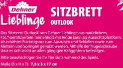 Dehner Lieblinge Sitzbrett Outlook, ca. B7,5/H3/T17 cm