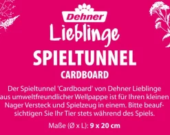 Dehner Lieblinge Spieltunnel Cardboard, braun, ca. Ø9/L20 cm