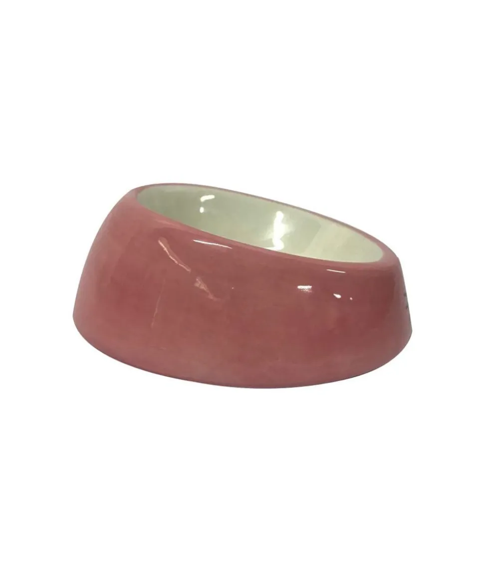 Dehner Lieblinge Steingut-Katzennapf Pink